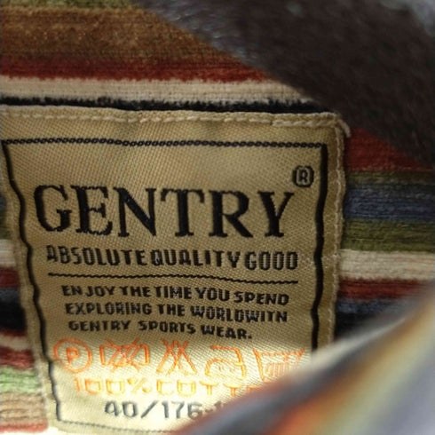 GENTRY ストライプコーデュロイシャツ メンズ 40