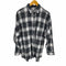 エックスガール X-girl 23AW FACE FLANNEL SHIRT フェイス ロゴ フランネルシャツ レディース import:M