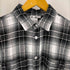 エックスガール X-girl 23AW FACE FLANNEL SHIRT フェイス ロゴ フランネルシャツ レディース import:M