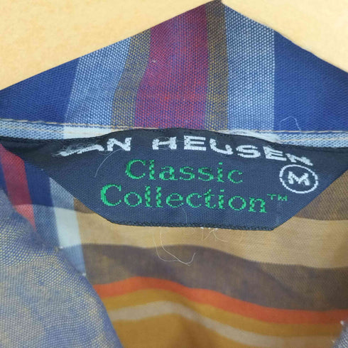 ヴァンヒューゼン VAN HEUSEN CLASSIC COLLECTION 三角タグ チェックシャツ メンズ import:M