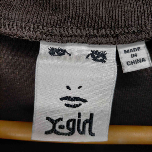 エックスガール X-girl 21SS FACE COMPACT S/S TEE レディース import:M