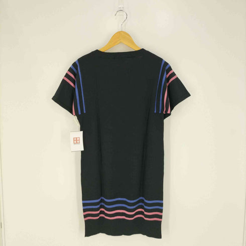 ラコステ LACOSTE ロゴ刺繍 Vネックコットンニット レディース 42
