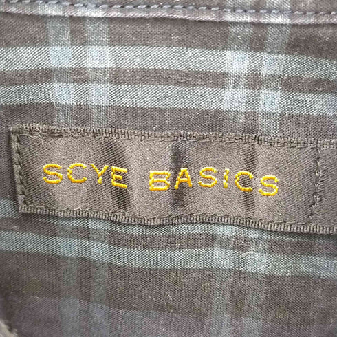 サイベーシックス SCYE BASICS ボタンダウンチェックシャツ メンズ 36