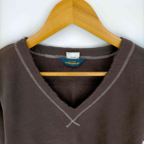 ウールリッチ WOOLRICH Vネックステッチデザイントップス レディース import:M