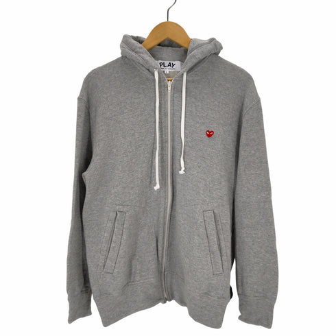 プレイコムデギャルソン PLAY COMME des GARCONS AD2021 HOODED SWEAT SHIRT WITH SMALL RED HEART メンズ JPN:L