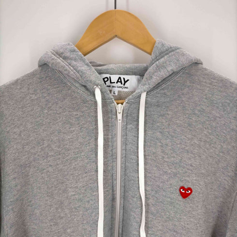 プレイコムデギャルソン PLAY COMME des GARCONS AD2021 HOODED SWEAT SHIRT WITH SMALL RED HEART メンズ JPN:L