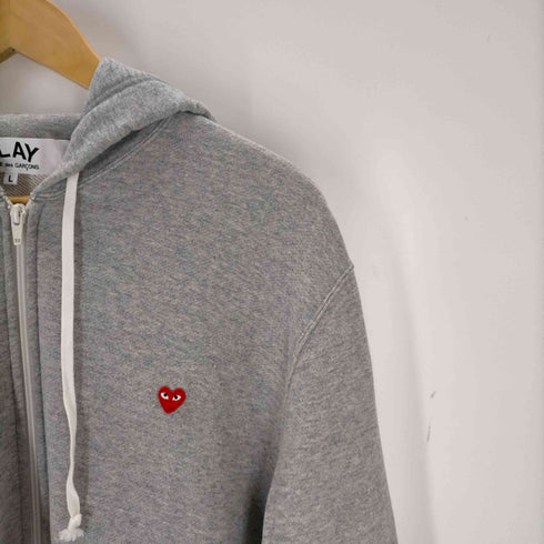 プレイコムデギャルソン PLAY COMME des GARCONS AD2021 HOODED SWEAT SHIRT WITH SMALL RED HEART メンズ JPN:L