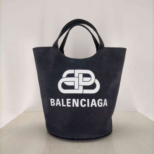 バレンシアガ BALENCIAGA WAVE TOTE M ミディアム 2WAY ハンドバッグ キャンバス レディース