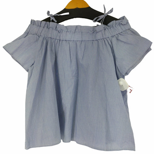 レイビームス Ray BEAMS ピンストライプ オフショルダー ブラウス レディース ONE SIZE