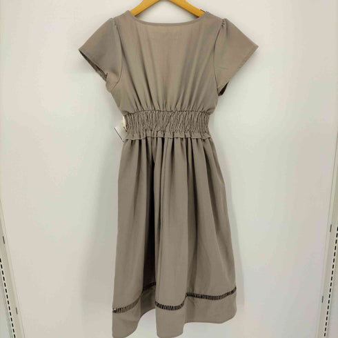 トッコクローゼット tocco closet フロントボタン スクエアネック フレア ワンピース レディース JPN:M
