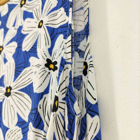 les essentiels de MONOPRIX フラワーデザイン ノースリーブレーヨンワンピース レディース EUR:38
