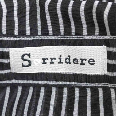 Sorridere フリルデザイン ストライプオーガンジーシャツ レディース JPN:M