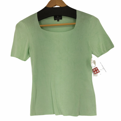 ランバンコレクション LANVIN COLLECTION ボックスネック シルク100カットソー レディース EUR:38