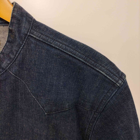 ビーミングバイビームス B:MING by BEAMS バンドカラー デニムウエスタンシャツ メンズ JPN:L