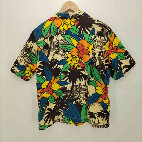 サーフラインハワイ SURF LINE HAWAII 総柄 コットンオープンカラーシャツ メンズ JPN:XL