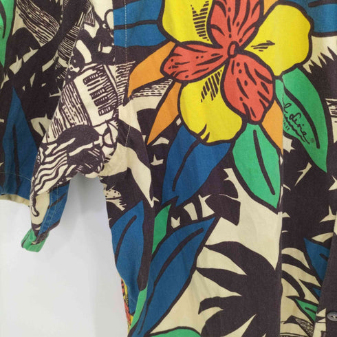 サーフラインハワイ SURF LINE HAWAII 総柄 コットンオープンカラーシャツ メンズ JPN:XL