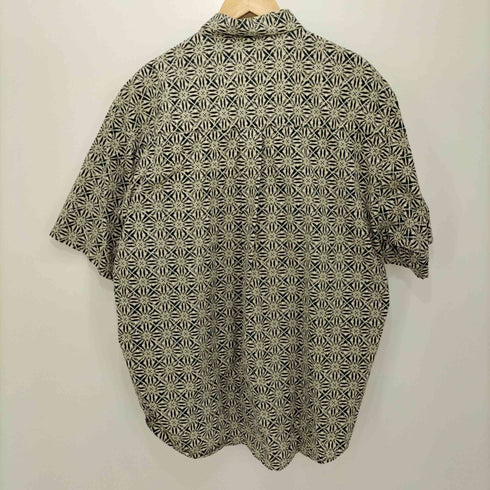 ナチュラルイシュー NATURAL ISSUE 90-2000s 総柄 ショートスリーブ ボタンダウンシャツ メンズ import:L