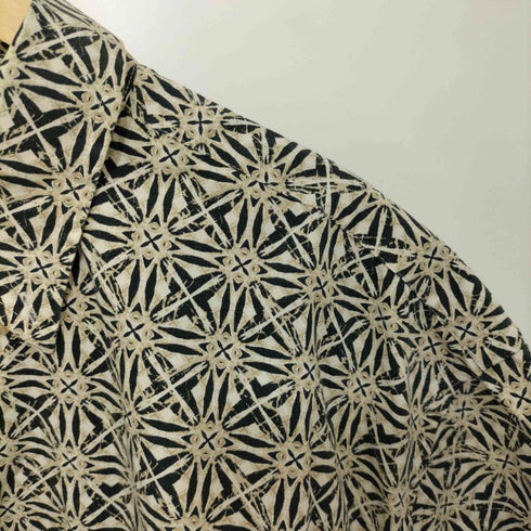 ナチュラルイシュー NATURAL ISSUE 90-2000s 総柄 ショートスリーブ ボタンダウンシャツ メンズ import:L