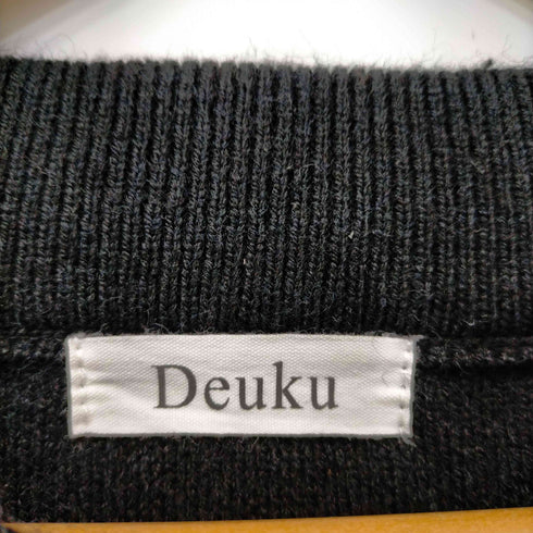 DEUKU サイドボタンニットベスト メンズ