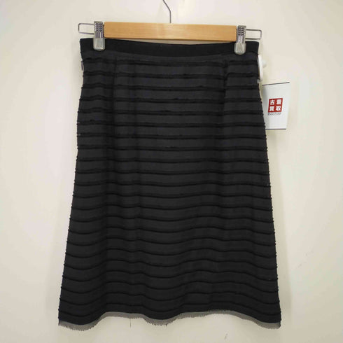 バーバリーブラックレーベル BURBERRY BLACK LABEL デザインタイトスカート レディース 38