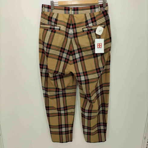 モンキータイム MONKEY TIME TW BEIGE CHECK WIDE 1P PANTS ワイドパンツ メンズ JPN:M