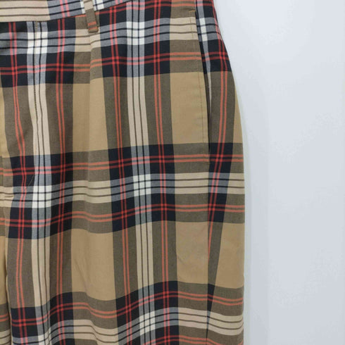 モンキータイム MONKEY TIME TW BEIGE CHECK WIDE 1P PANTS ワイドパンツ メンズ JPN:M