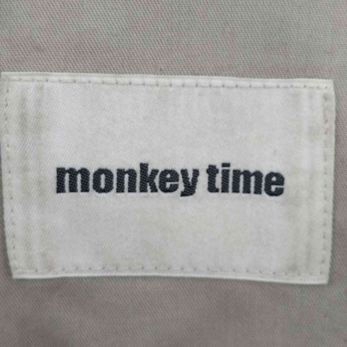 モンキータイム MONKEY TIME TW BEIGE CHECK WIDE 1P PANTS ワイドパンツ メンズ JPN:M