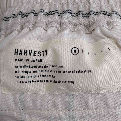 ハーベスティ HARVESTY リネン ワーカー ストライプサーカスパンツ レディース JPN:0