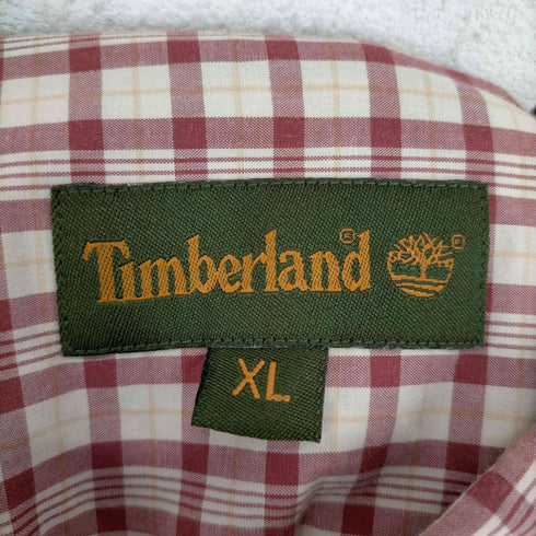 ティンバーランド Timberland フロントロゴ刺繍タータンチェックL/S シャツ メンズ JPN:XL