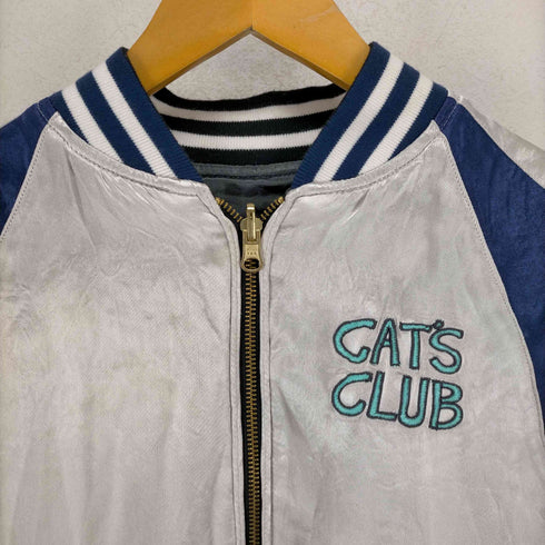 エックスガール X-girl CAT'S CLUB バック猫刺繍 リバーシブルスカジャン レディース JPN:1