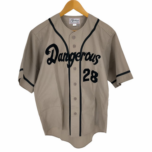 Dangerous 28 フロッキープリントベースボールシャツ メンズ JPN:M