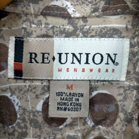 RE UNION 総柄レーヨンL/S シャツ メンズ JPN:M