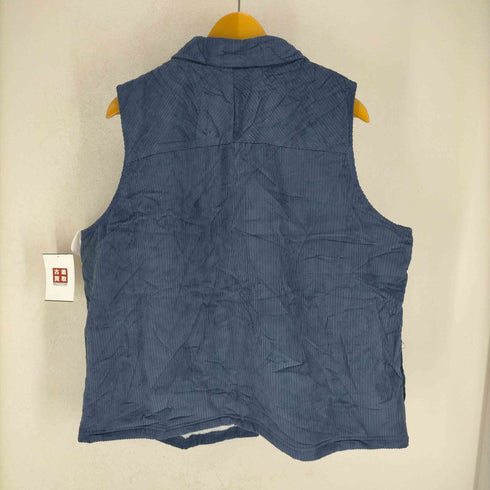 デニムアンドコー Denim&Co 裏地ボアコーデュロイベスト メンズ 2X