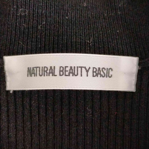 ナチュラルビューティーベーシック NATURAL BEAUTY BASIC プリーツフリルニット レディース