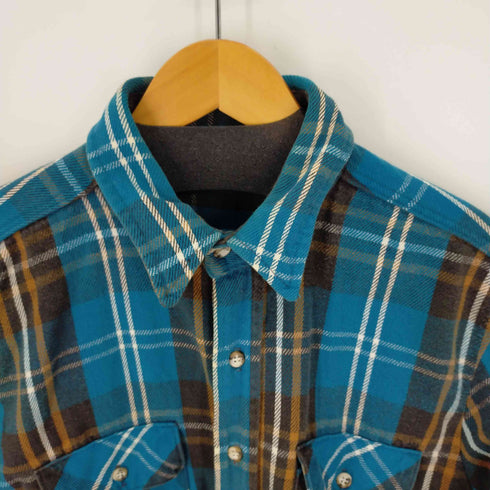 ファイブブラザー FIVE BROTHER 80S USA製 HEAVYNEL CHECK SHIRT ヘビーネルシャツ メンズ XL