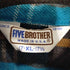 ファイブブラザー FIVE BROTHER 80S USA製 HEAVYNEL CHECK SHIRT ヘビーネルシャツ メンズ XL