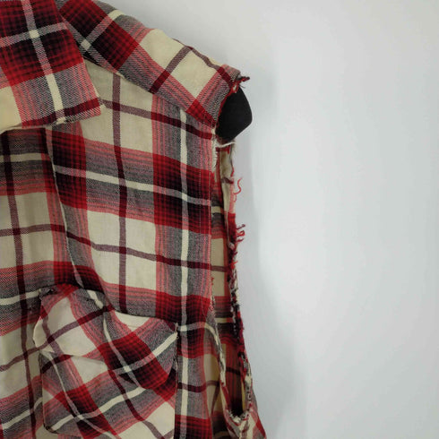 TOOKE PLAYDAY オンブレチェックシャツ 両フラップポケット メンズ 16-16 1/2
