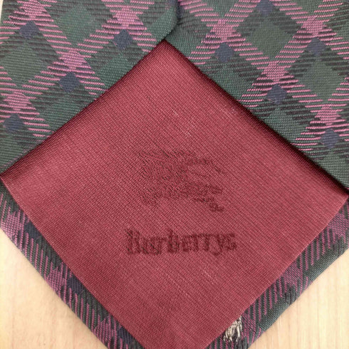 バーバリーズ BURBERRYS アーガイル柄 シルクネクタイ メンズ