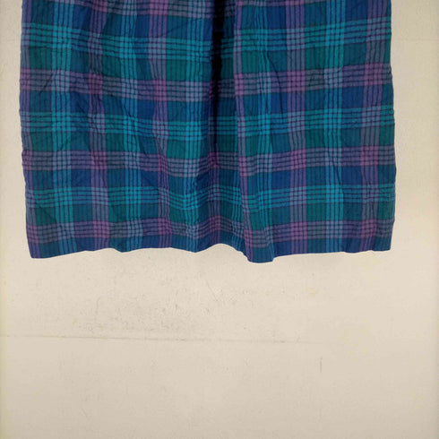 ペンドルトン PENDLETON USA製 チェック柄ウールスカート レディース 10