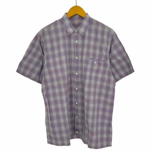 パパス papas コットン チェック レギュラーシャツ メンズ import:M