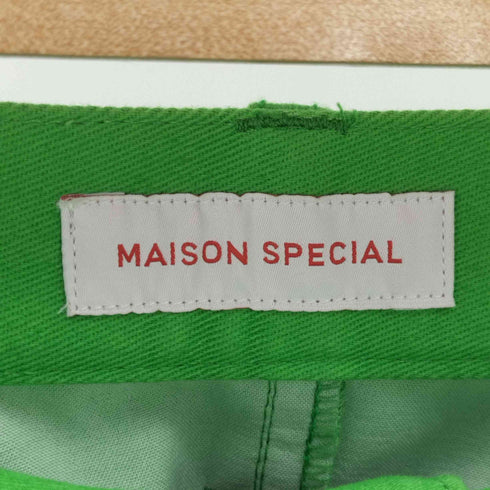メゾンスペシャル MAISON SPECIAL カラー チノ スタプレ パンツ レディース 36