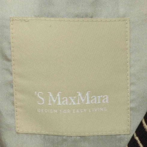 エス マックスマーラ 'S Max Mara 総柄 裏地総シルク チェスターコート スプリングコート レディース JPN:42