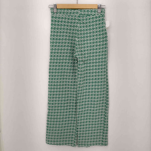 ザラ ZARA RETRO JACQUARD PANTS レディース import:S