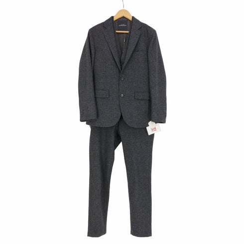 ユナイテッドアローズグリーンレーベルリラクシング UNITED ARROWS green label relaxing NM SP ストレッチホームスパン NT 2B テーラードジャケット ベスト スラックスパンツ スリーピース メンズ M