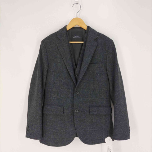 ユナイテッドアローズグリーンレーベルリラクシング UNITED ARROWS green label relaxing NM SP ストレッチホームスパン NT 2B テーラードジャケット ベスト スラックスパンツ スリーピース メンズ M