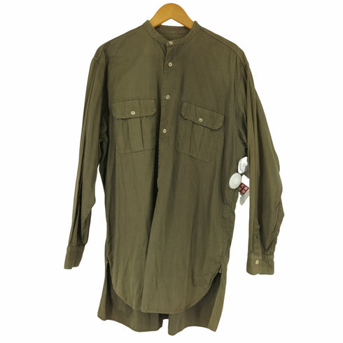 コモリ COMOLI プルオーバーカーゴシャツ (OLIVE) メンズ JPN:3