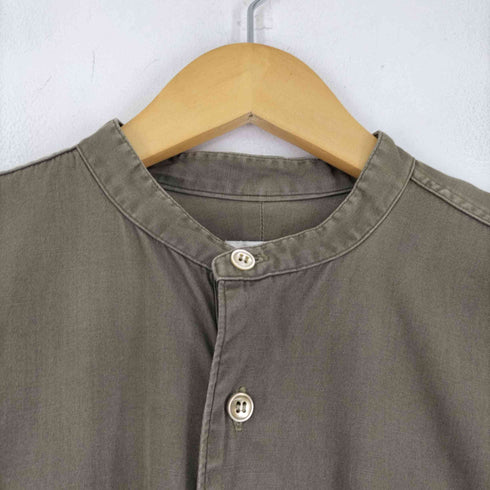 コモリ COMOLI プルオーバーカーゴシャツ (OLIVE) メンズ JPN:3
