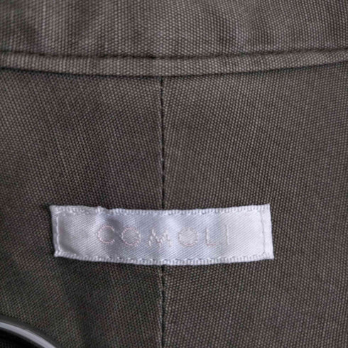 コモリ COMOLI プルオーバーカーゴシャツ (OLIVE) メンズ JPN:3