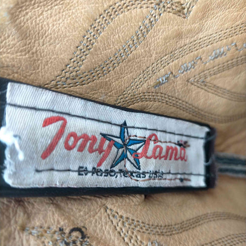 トニーラマ TONY LAMA USA製 レザーウエスタンブーツ メンズ 8E
