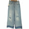 ザラ ZARA Z1975 アイスブルー ワイドダメージデニム レディース EUR:36